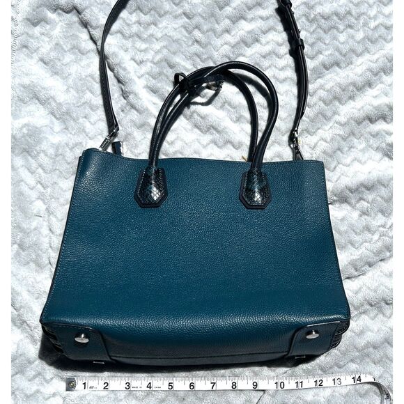 Michael Kors Pebbled Leather Accordion Tote Bag with removable cross body BEAUTY - Picture 2 of 16